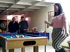 Ogromne pawg zagrać w bilard!